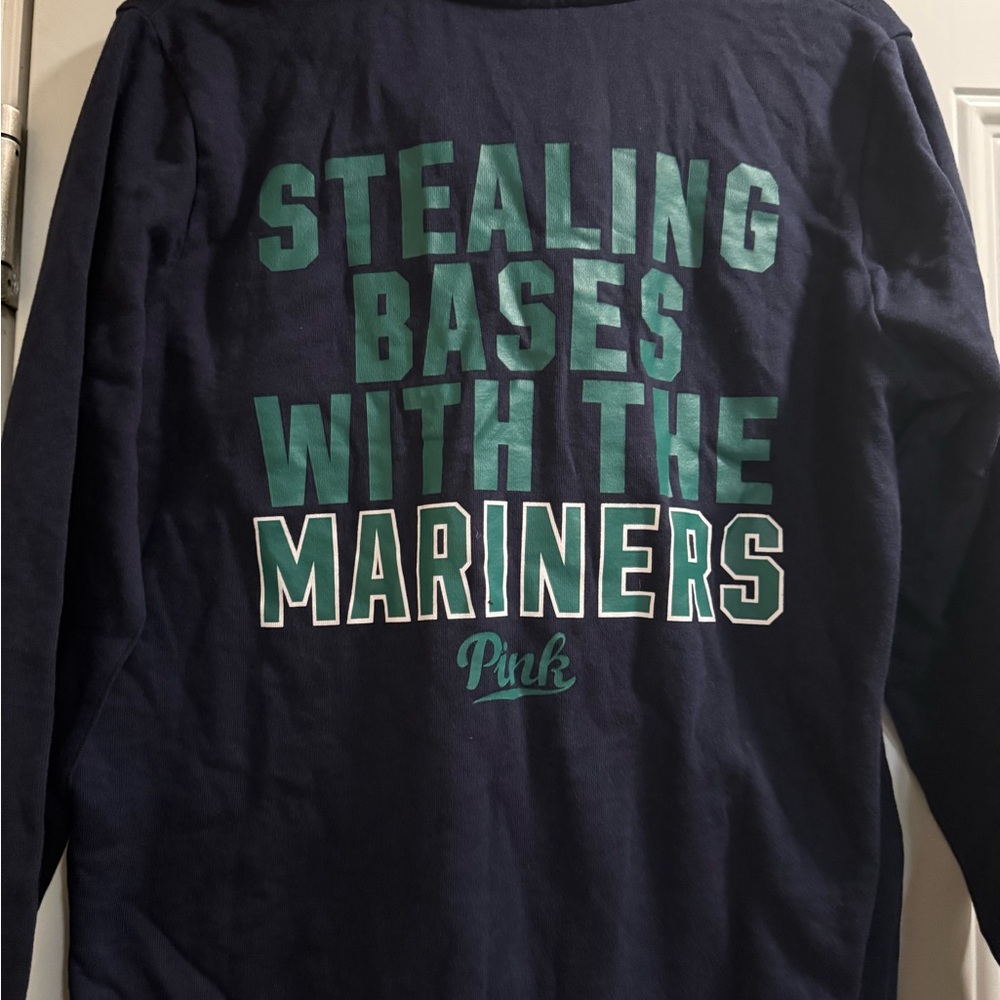 Pink Navy Long Sleeve Mariners Shirt